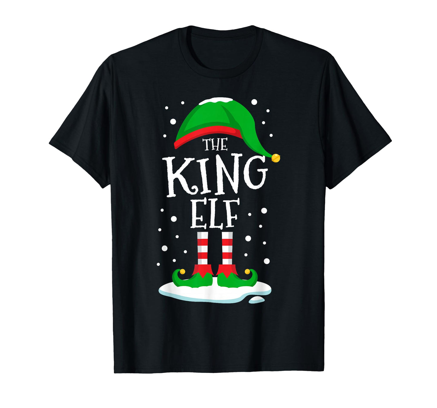 The King Elf Christmas Family Matching Xmas Funny Men Boys T-Shirt