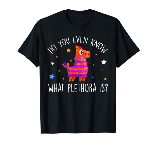 Do You Even Know What Plethora Is Decorated Piñata T-Shirt