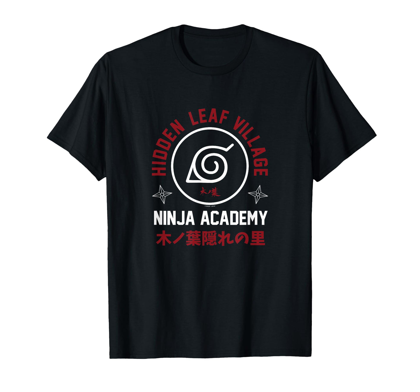 Naruto Shippuden Ninja Academy Varsity Logo Anime T-Shirt