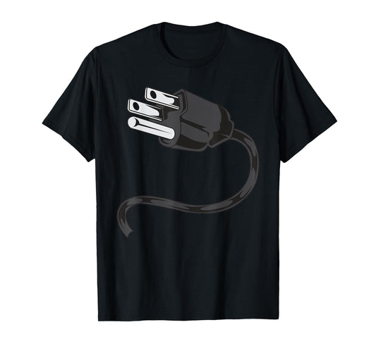 Electrical OUTLET PLUG And Socket Couples Costume Halloween T-Shirt