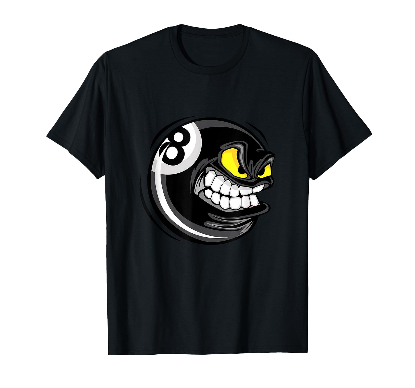 Enjoy Cool Pool Billiards Angry 8 Ball Graphic Designs T-Shirt