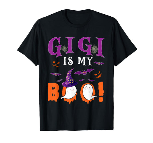 Gigi Is My Boo Two Halloween Witch Boo Ghosts Family Lover T-Shirt