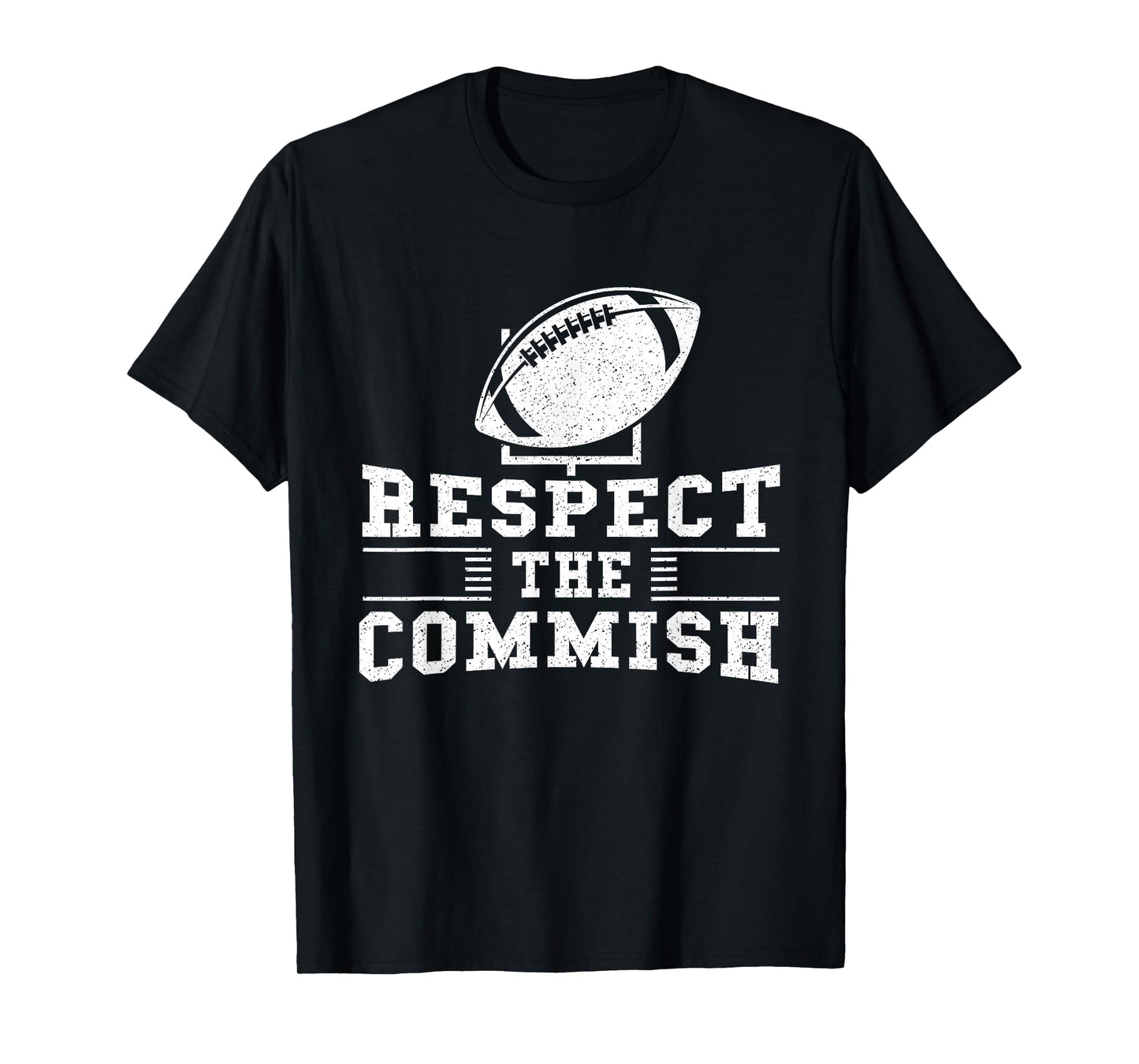Respect The Commish - Fantasy Football Game Day Gift T-Shirt