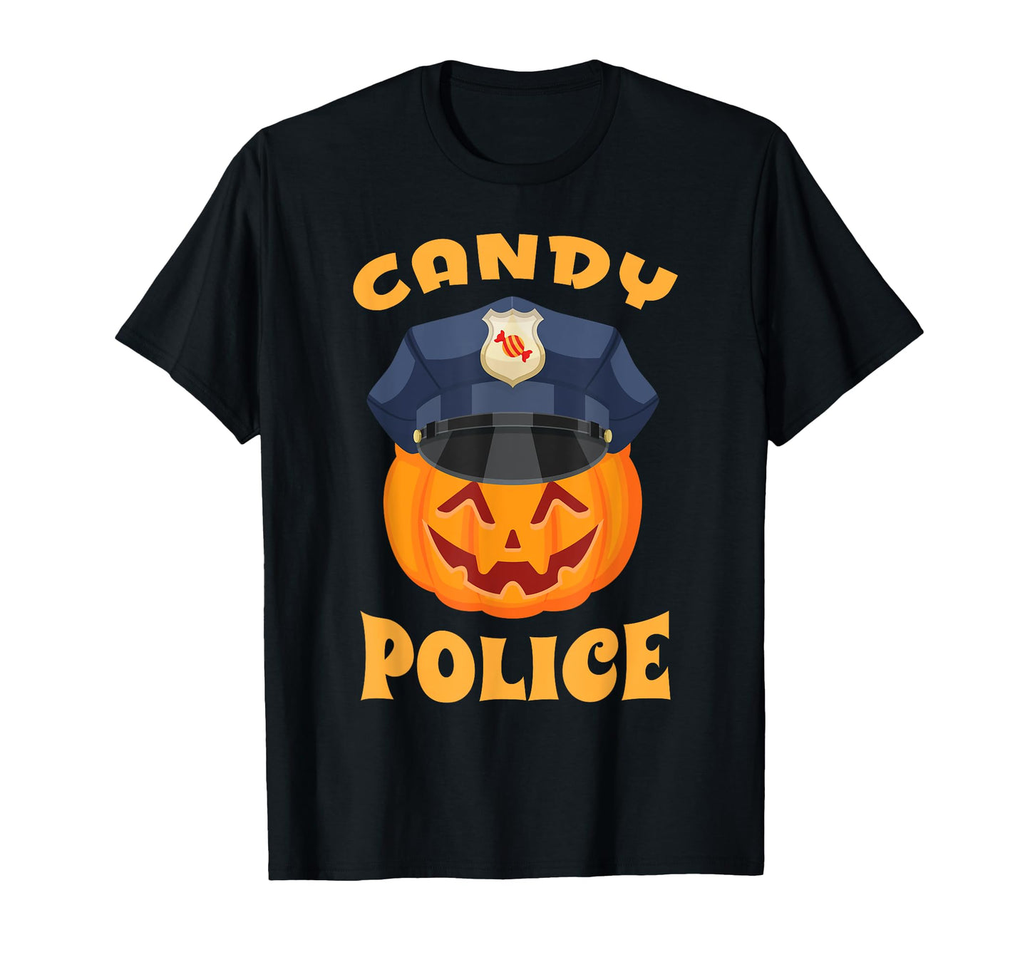 Candy Police Halloween Party Trick or Treat Security Funny T-Shirt