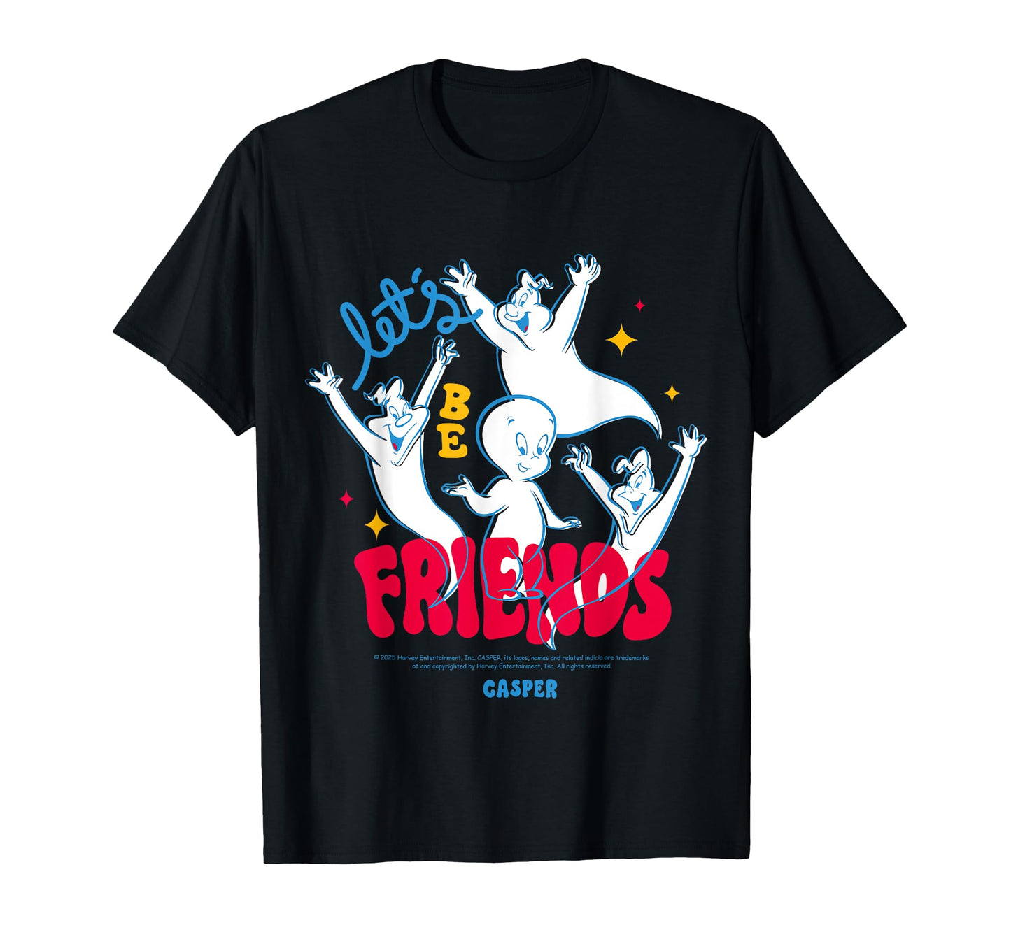 Let's Be Friends Casper Movie Classic Design T-Shirt