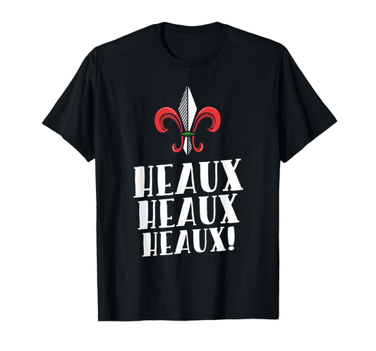 Heaux Heaux Heaux Cajun Christmas Louisiana Xmas New Orleans T-Shirt