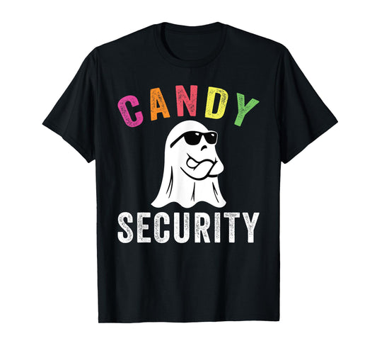 Halloween Costume Halloween Candy Security Funny Ghost T-Shirt