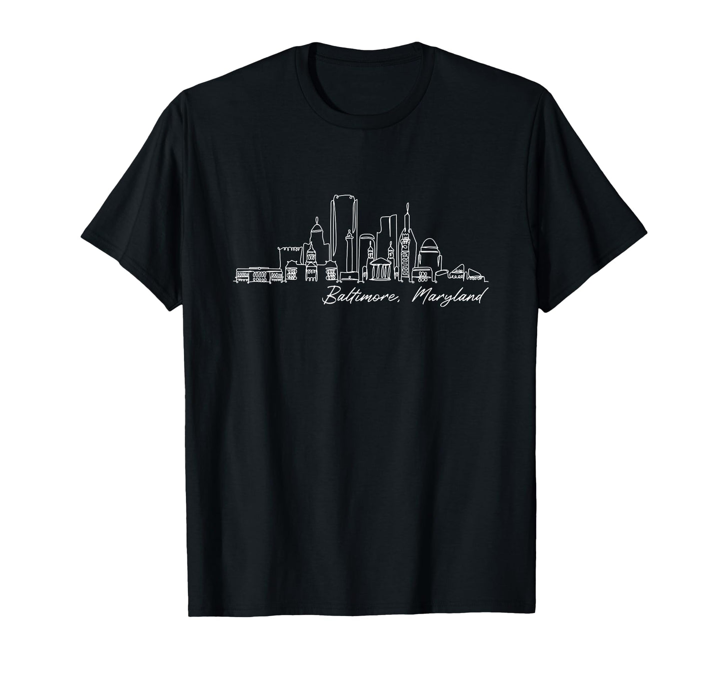Signature Baltimore City Skyline - Maryland Souvenir T-Shirt