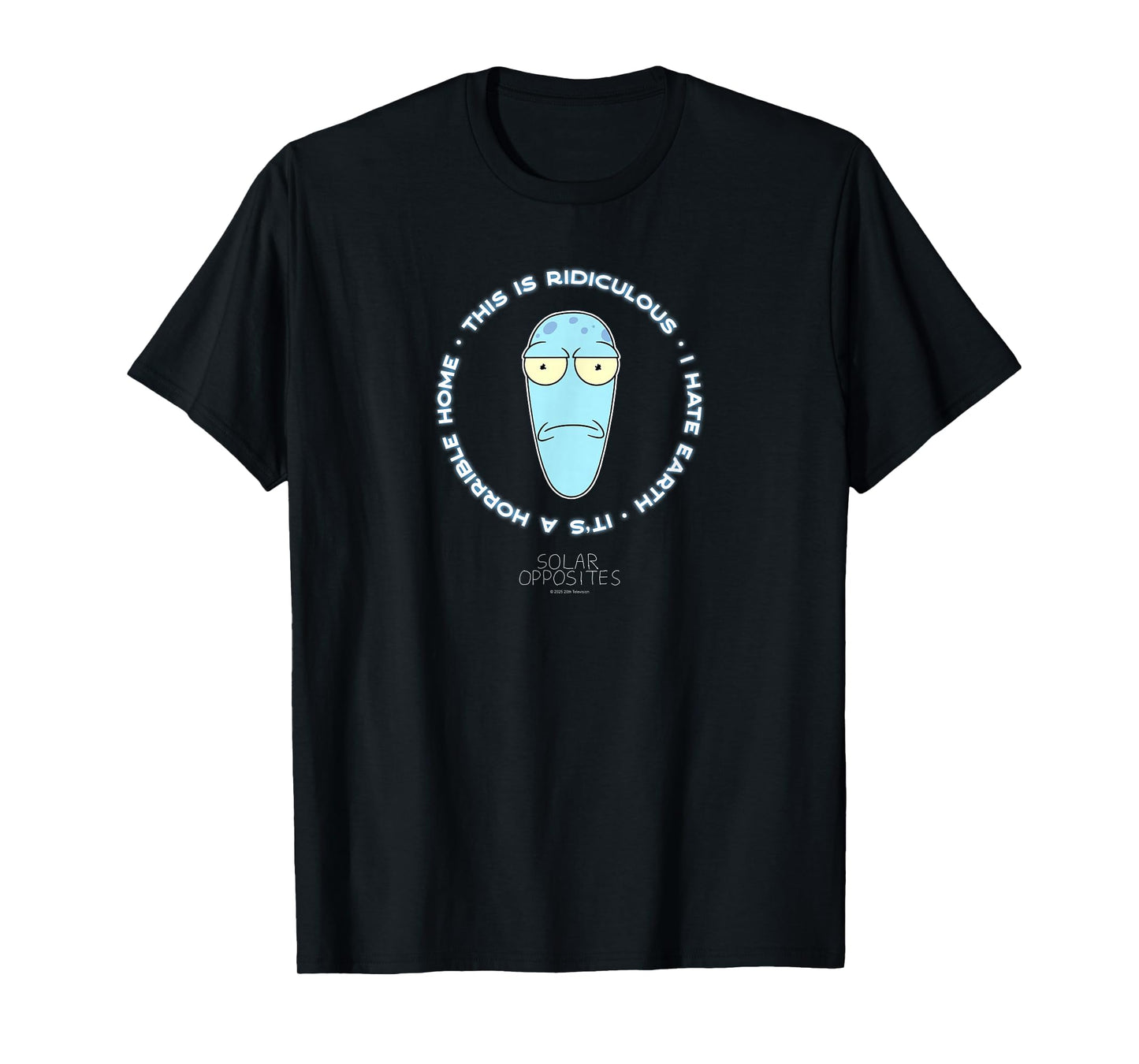 Solar Opposites Korvo I Hate Earth Funny Cartoon T-Shirt