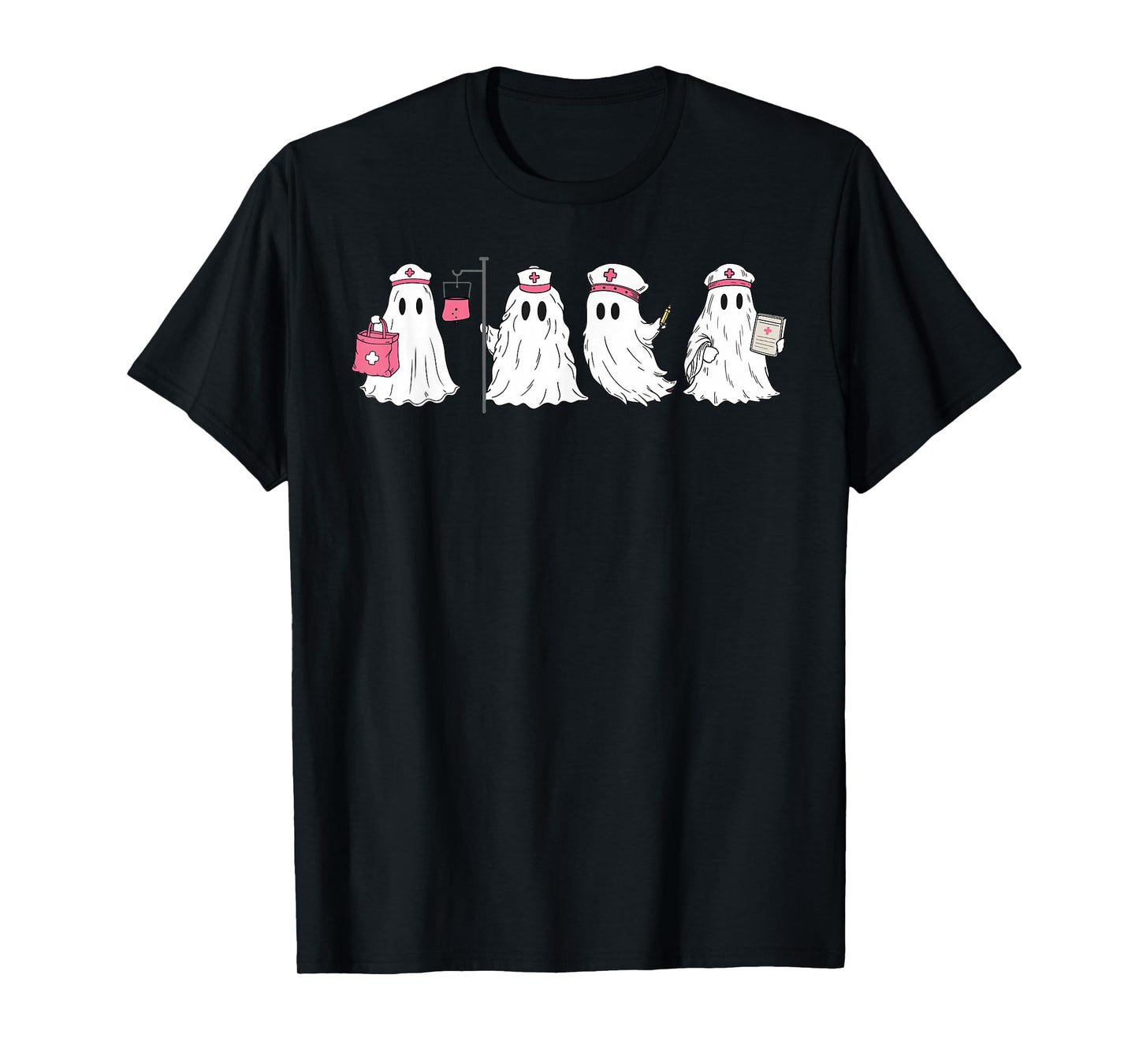 Boo Boo Crew Funny Ghost Halloween Spooky Nurse Nursing T-Shirt