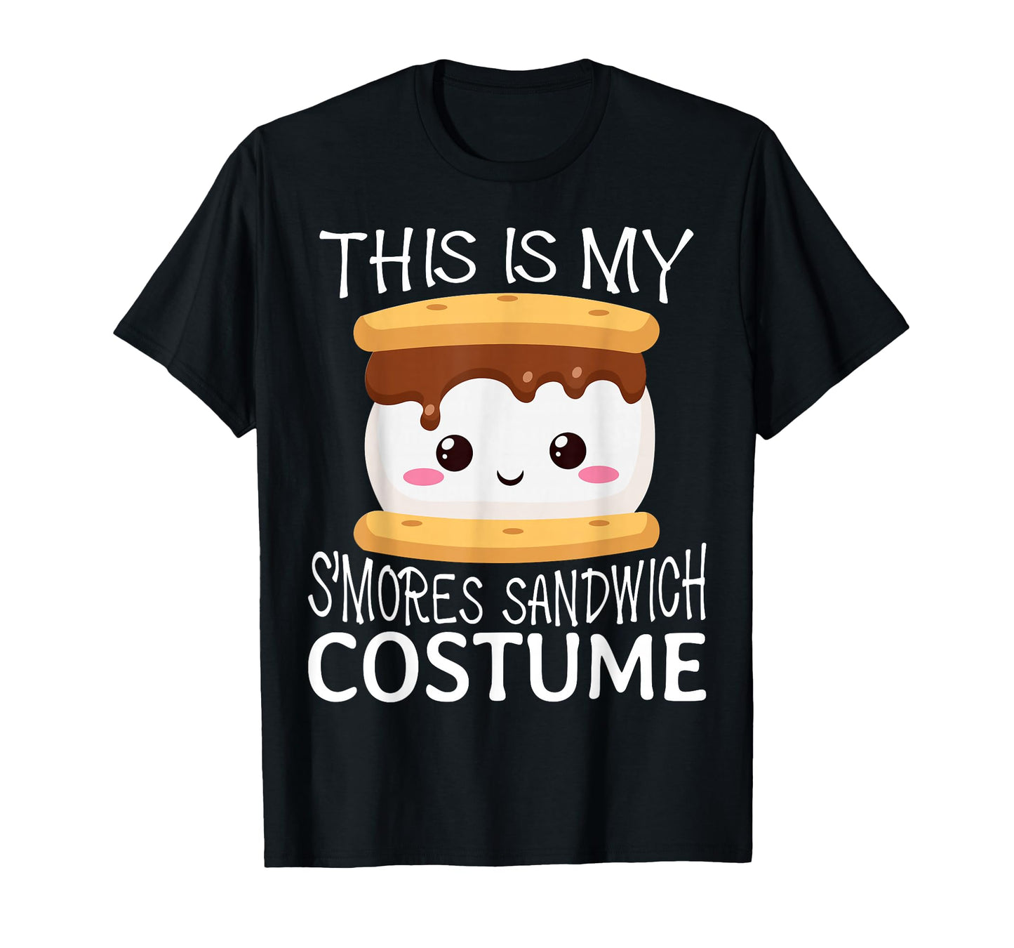 Smores Sandwich Big Camping Kawaii Halloween Group Costume T-Shirt