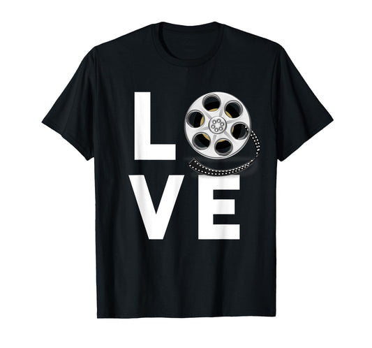 I Love Movies Movie Buff Cinema Lover Old Movie Fan T-Shirt