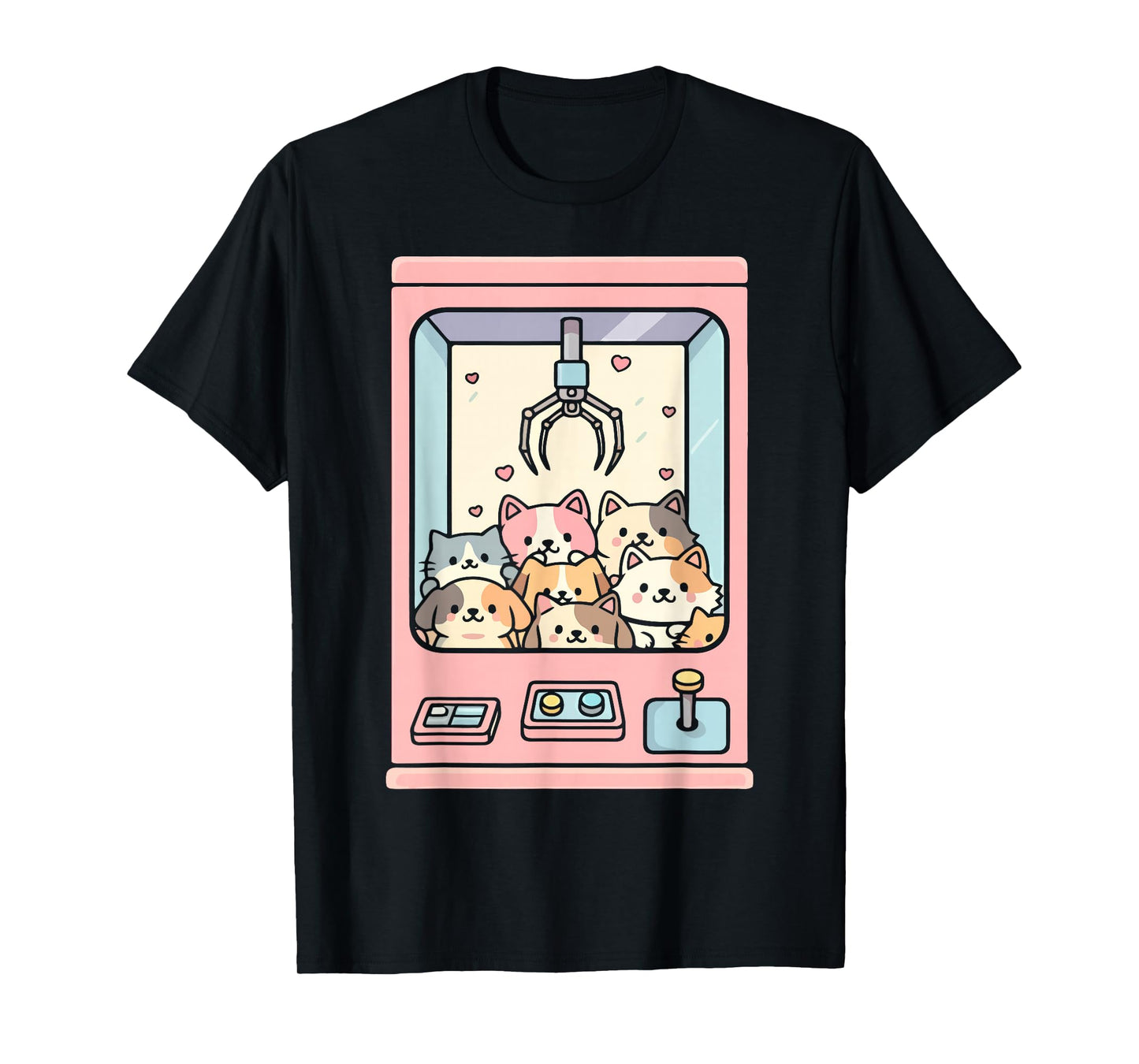 Cute Cat Claw Machine T-Shirt