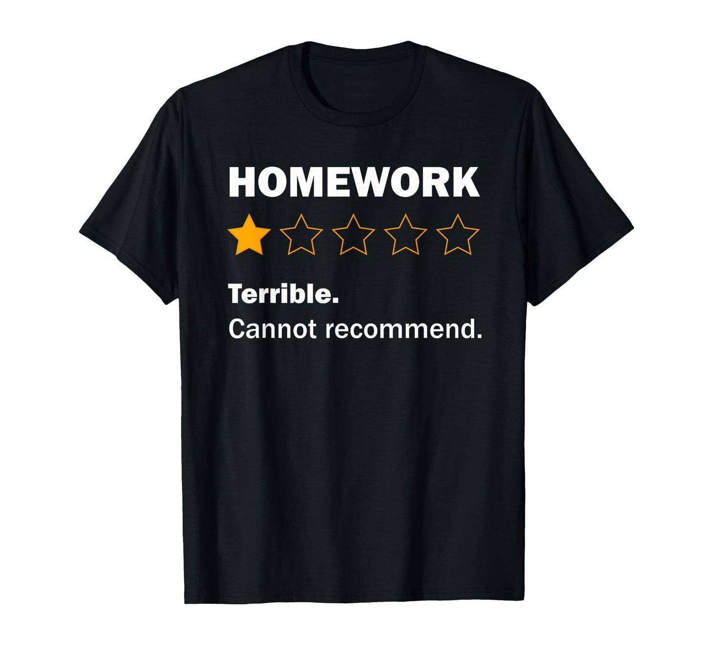 Funny Homework Joke School Humour Meme For Kids Teens T-Shirt