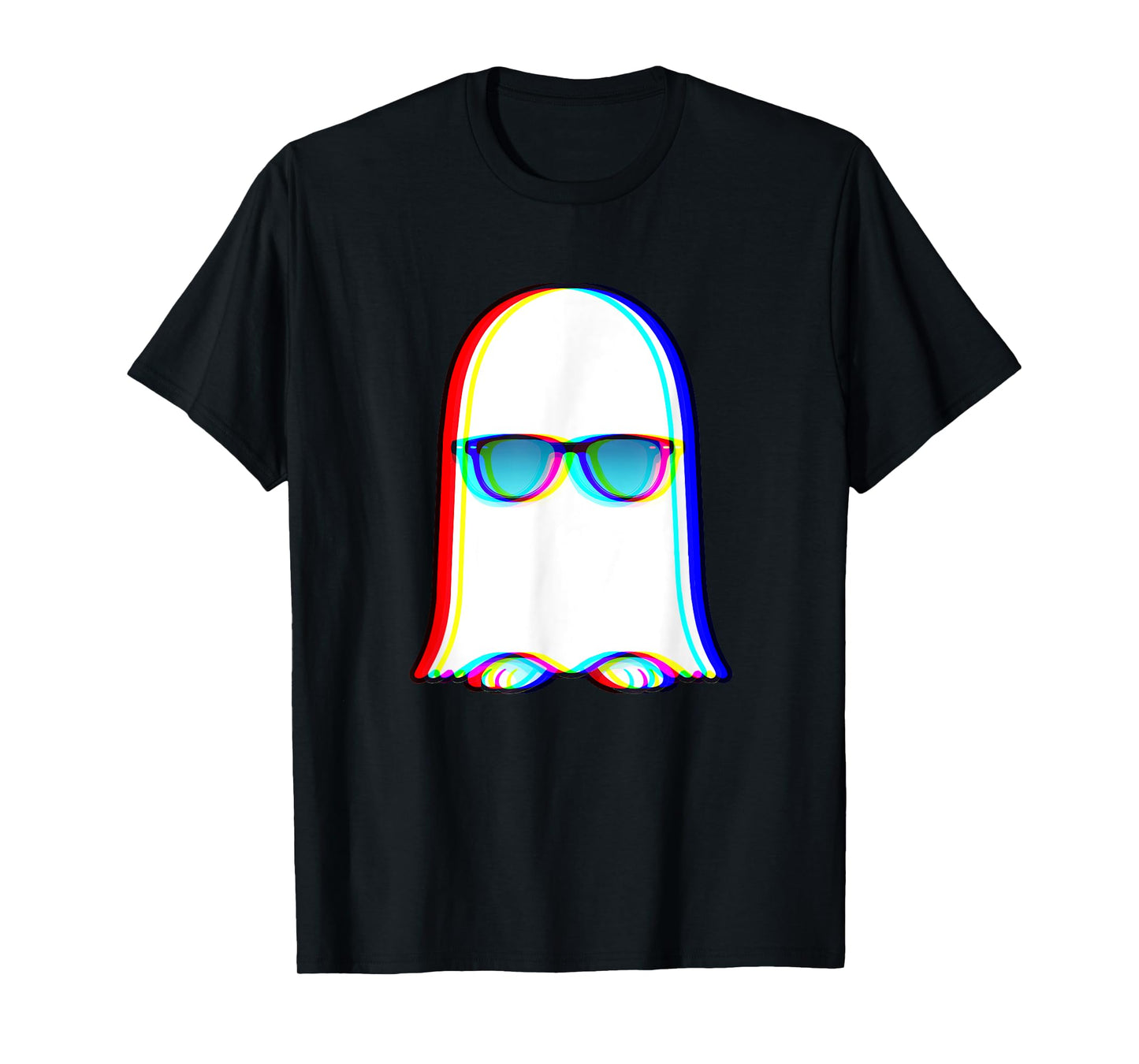 Ghost Trippy Vaporwave Halloween Techno Rave EDM Men T-Shirt