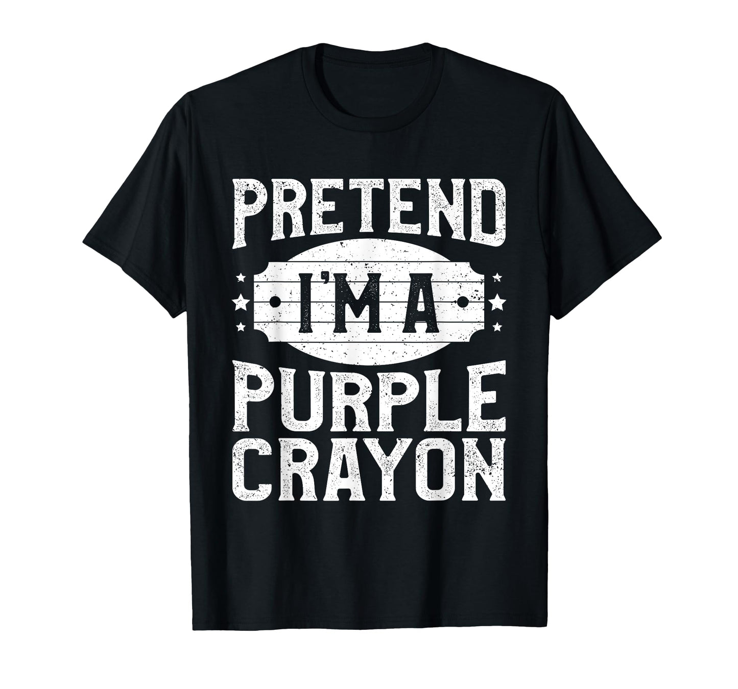 Pretend I'm A Purple Crayon Matching Costume Halloween Party T-Shirt
