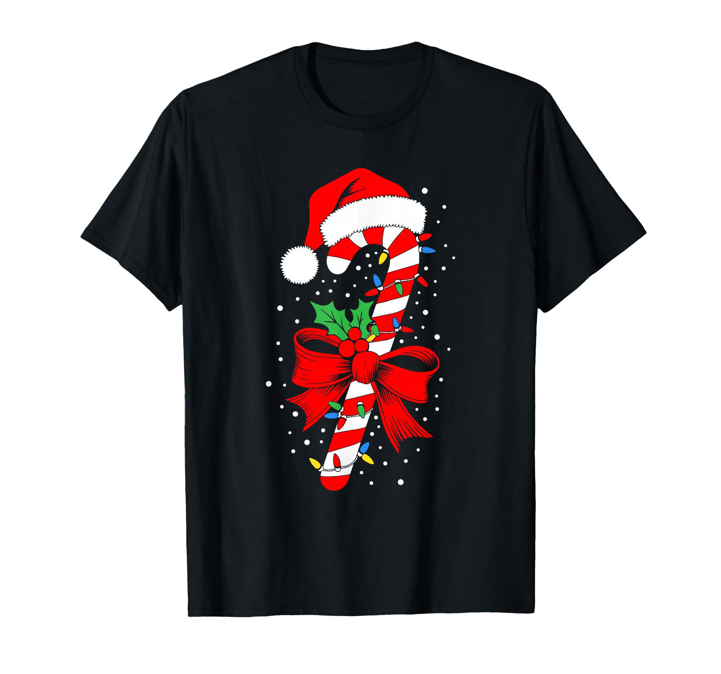 Christmas Candy Cane Shirt Boy Girl Kids Men Women Pajamas T-Shirt