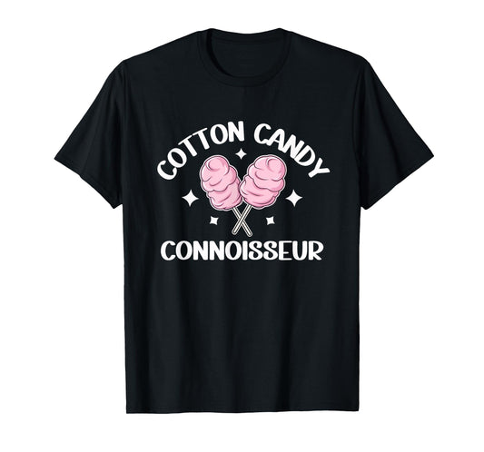 Cotton Candy Connoisseur Fun Sweet Treat Foodie Lover T-Shirt