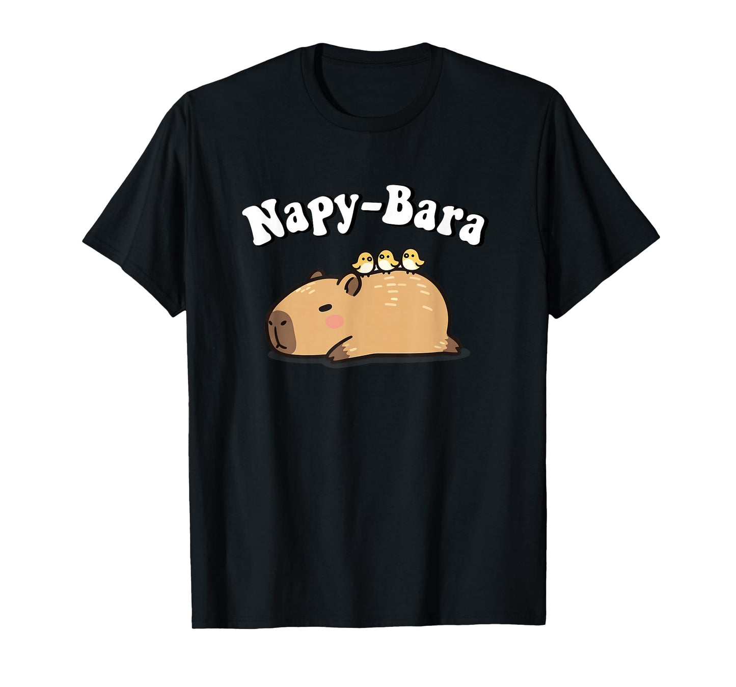 Kawaii Kids Sleep Napy Bara Boys Girls Capybara Pajama Shirt T-Shirt