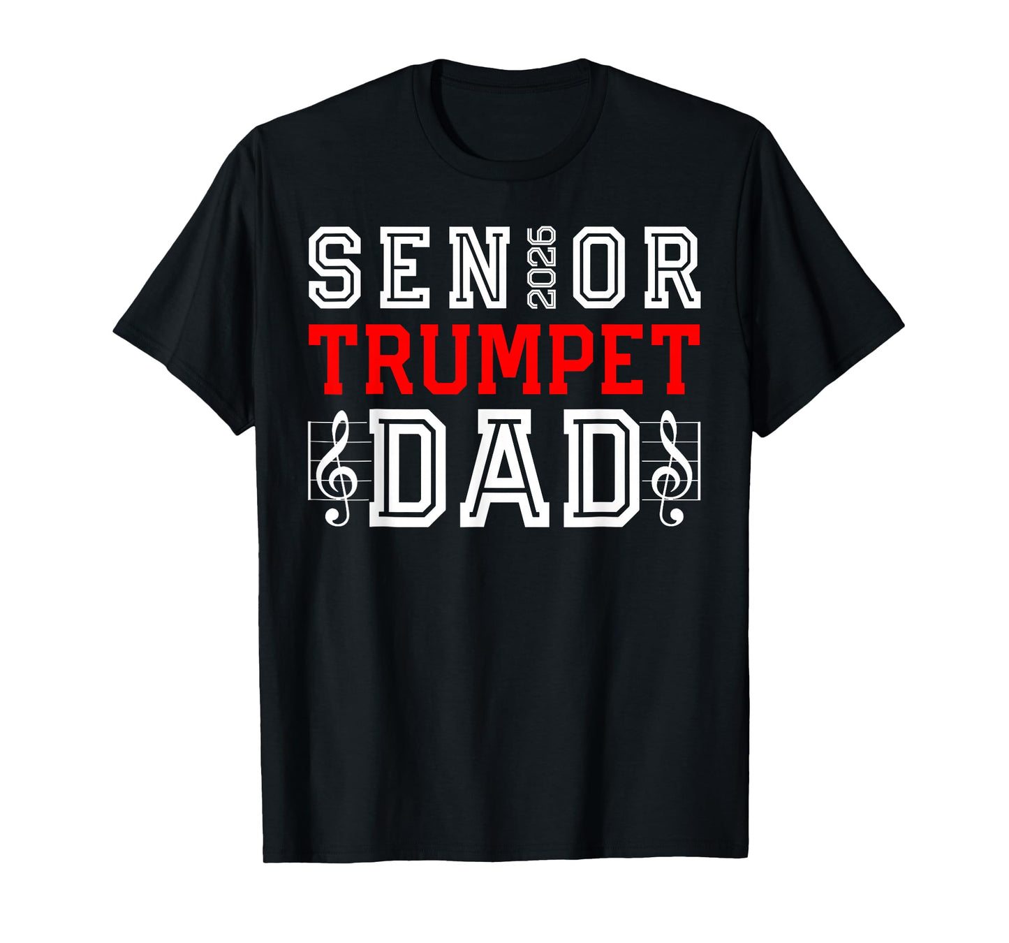 Senior Trumpet Dad 2026 Marching Band Class of 26 Senior Dad T-Shirt
