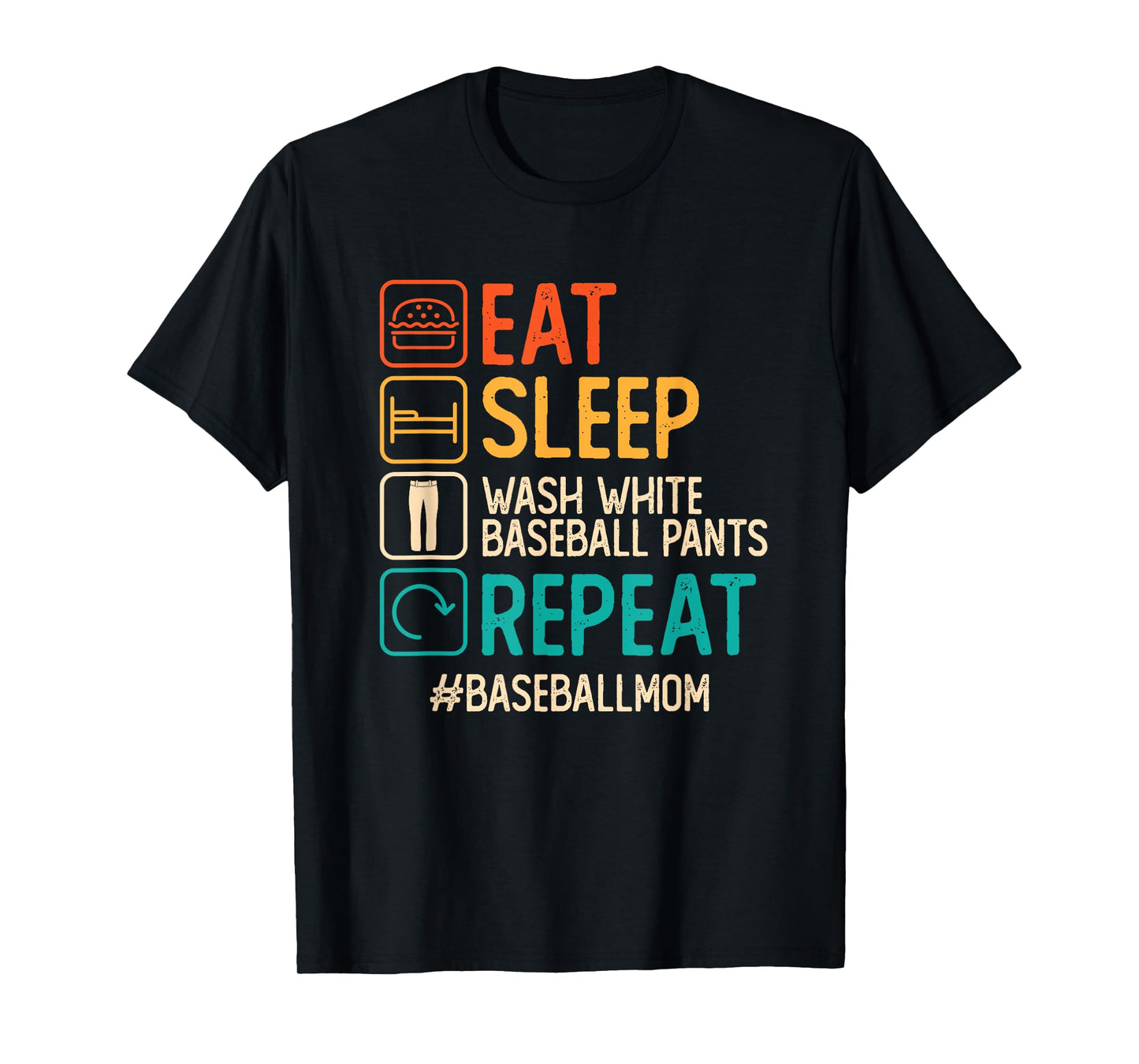 Wash White Baseball Pants Moms Against White Baseball Pants T-Shirt