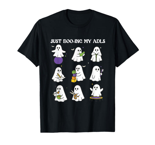 Ghost Occupational Therapy Halloween OT Therapist Spooky T-Shirt