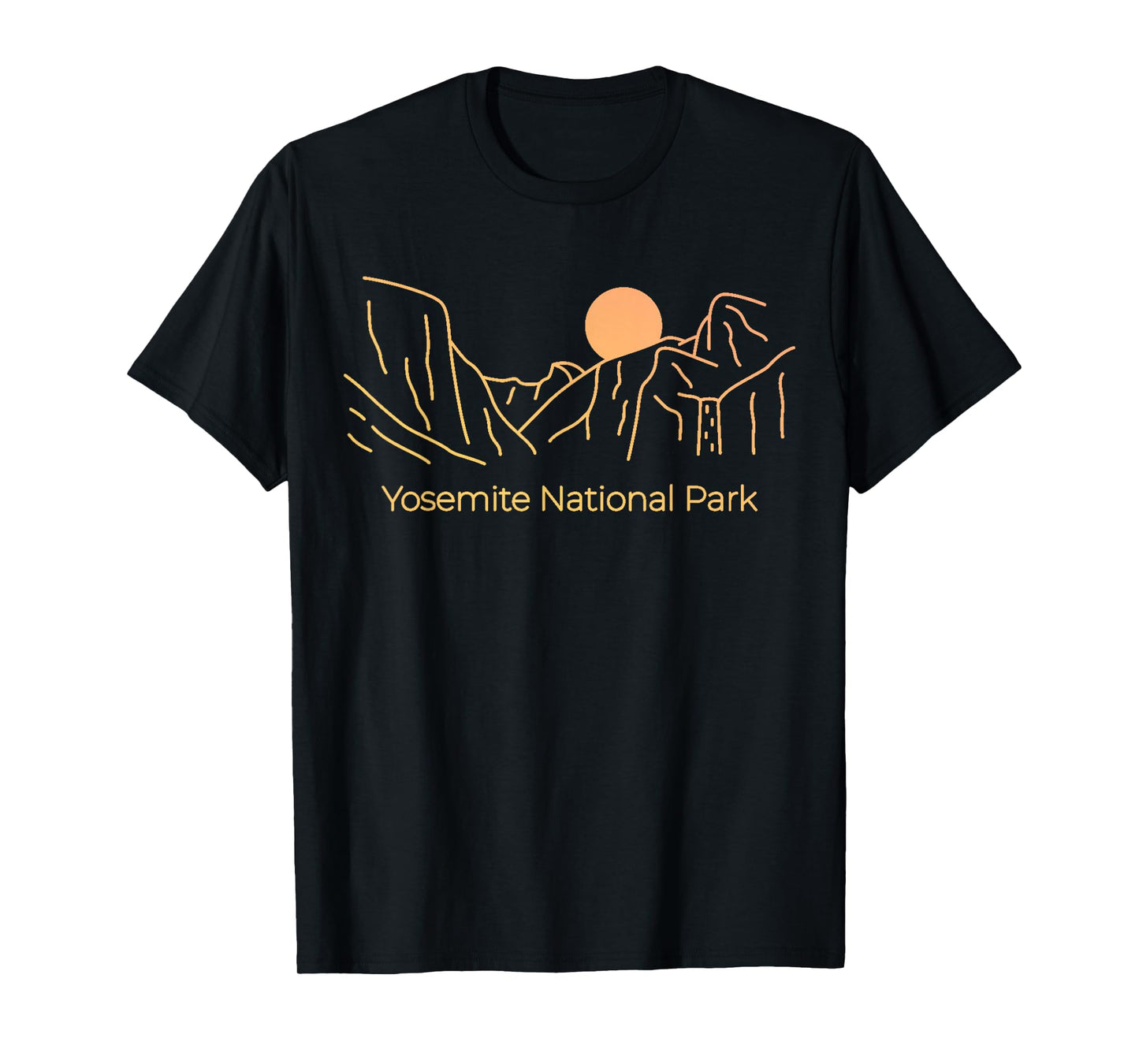 Yosemite National Park - Skyline Throwback Design - Classic T-Shirt