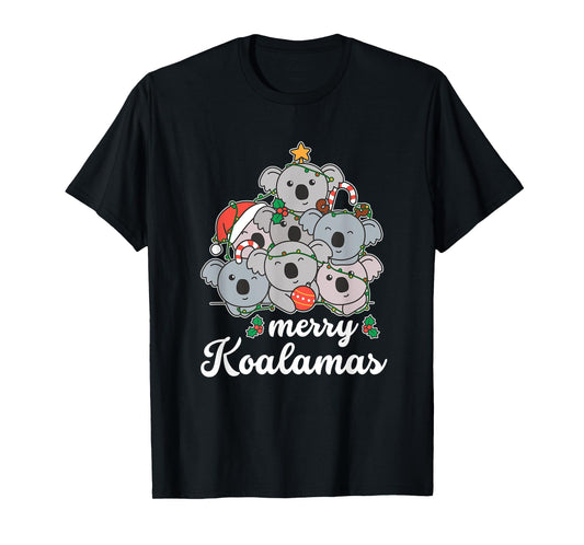 Merry Koalamas Pun Koala Christmas T-Shirt