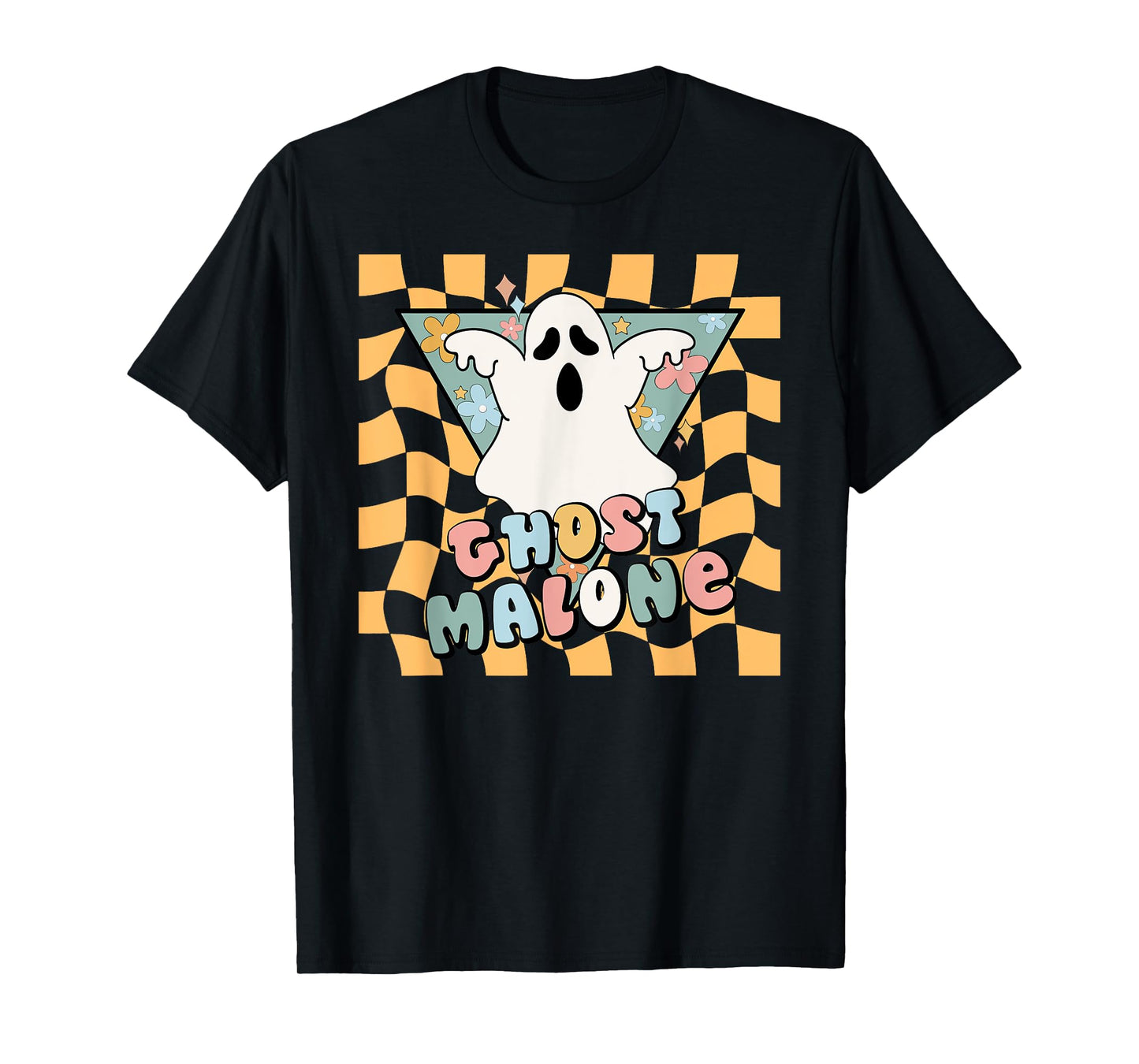 Halloween Cute Ghost Malone Parody Post Cool Hip Hop Joke T-Shirt
