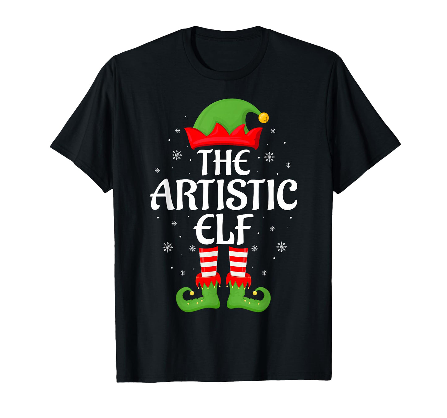 Artistic Elf Xmas Family Matching Elf Squad Christmas T-Shirt