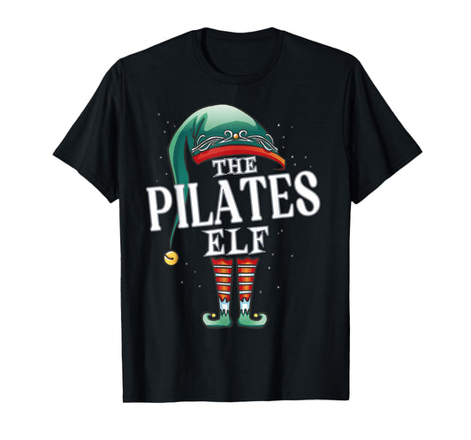 Pilates Elf Christmas Group Xmas Pajama Party T-Shirt