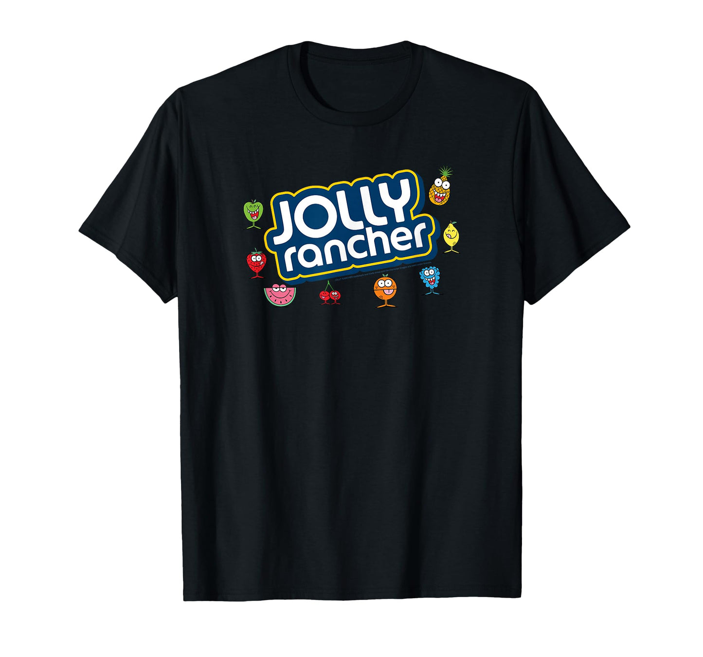 Jolly Rancher Fruits Gang Official Iconic Logo T-Shirt