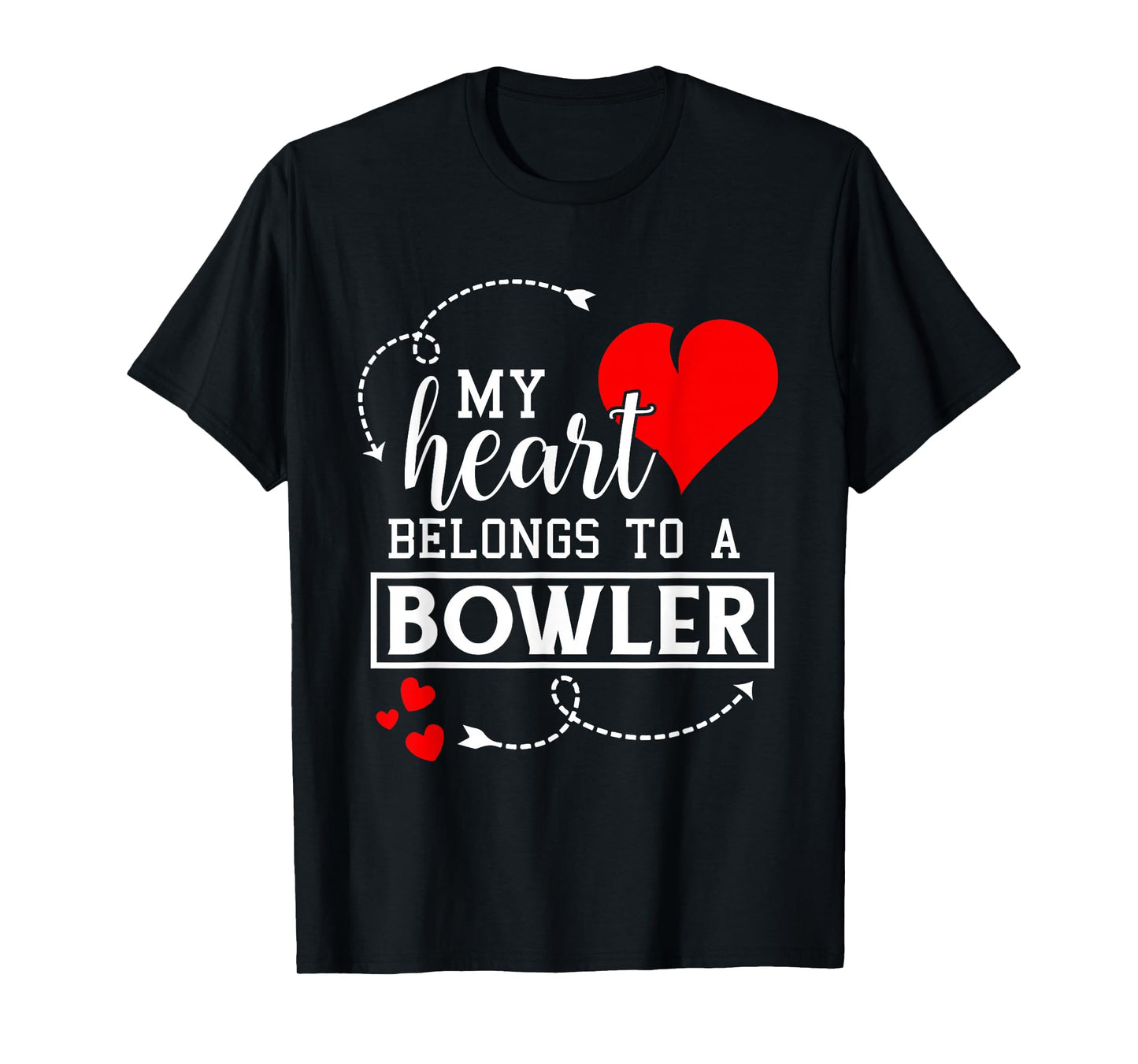I Love My Bowler Husband Wife Gifts Valentines Day Shirt T-Shirt