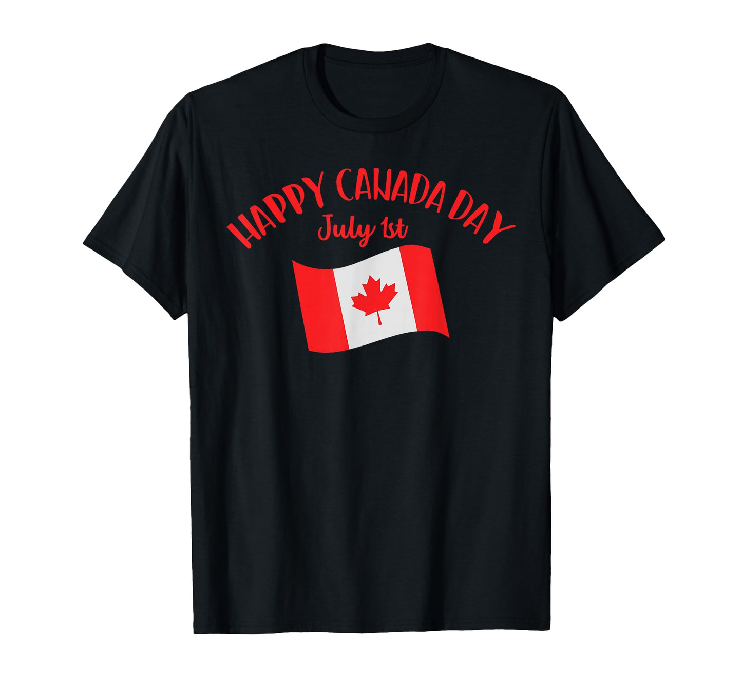 Happy Canada Day Shirt Funny Canadian Flag Maple Patriotic T-Shirt