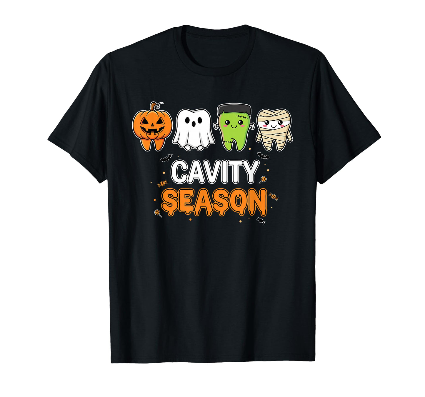 Cavity Season Cute Tooth Halloween Dentist Hygienist T-Shirt