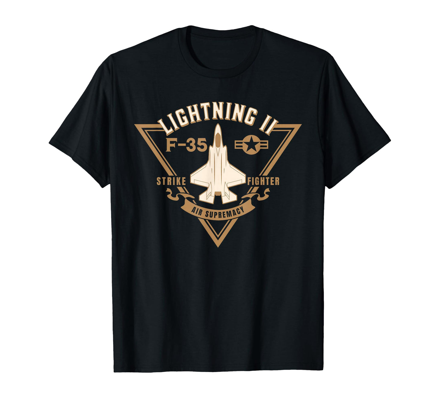F 35 Jet Fighter Military Aircraft Design T-Shirt