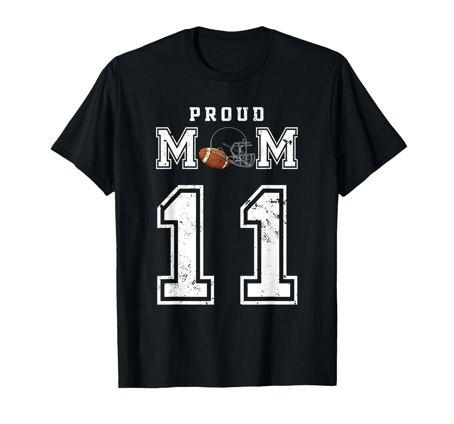 Custom Proud Football Mom Number 11 Personalized For Women T-Shirt