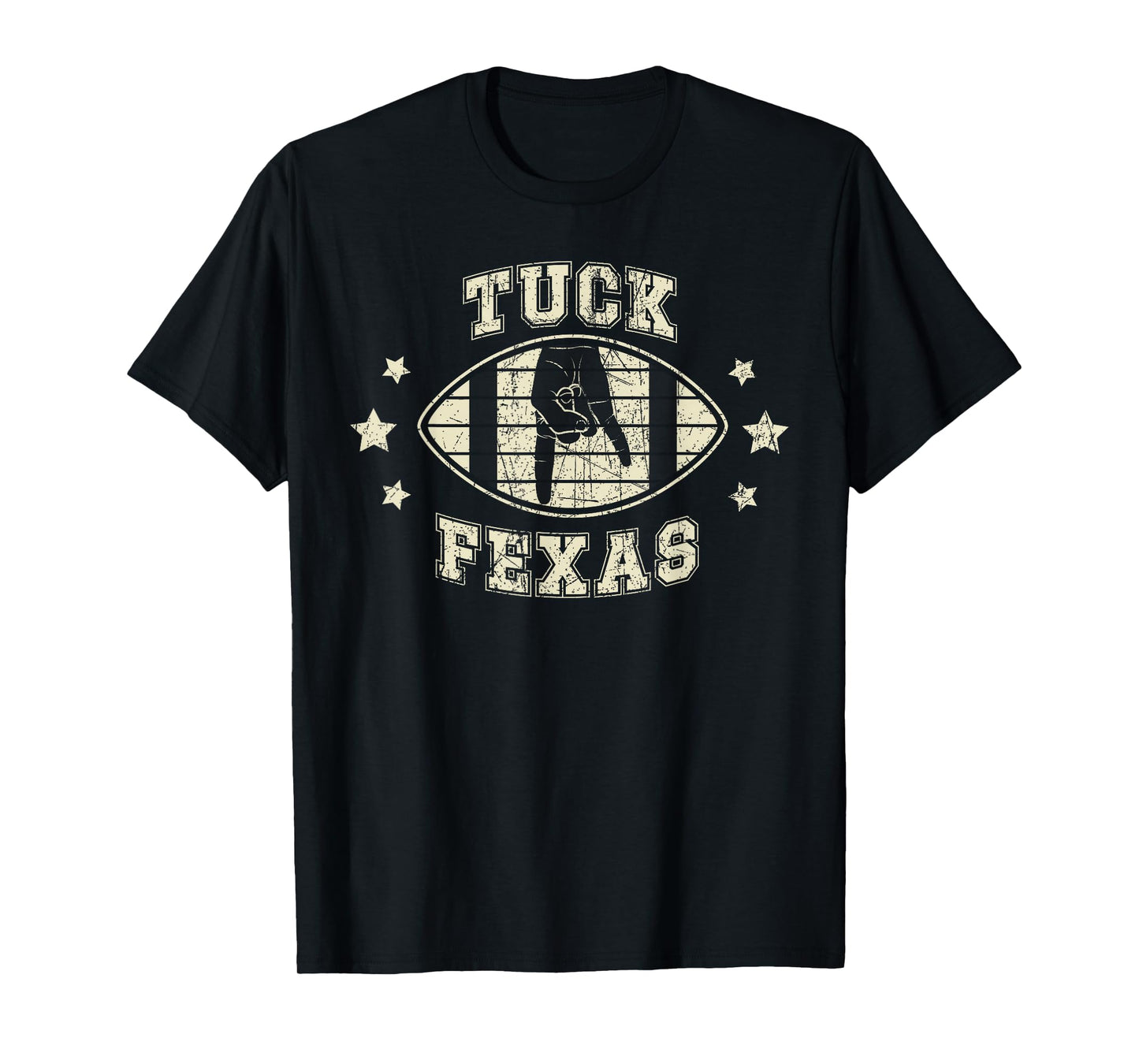Tuck Fexas Horns Down Funny Beat Texas T-Shirt