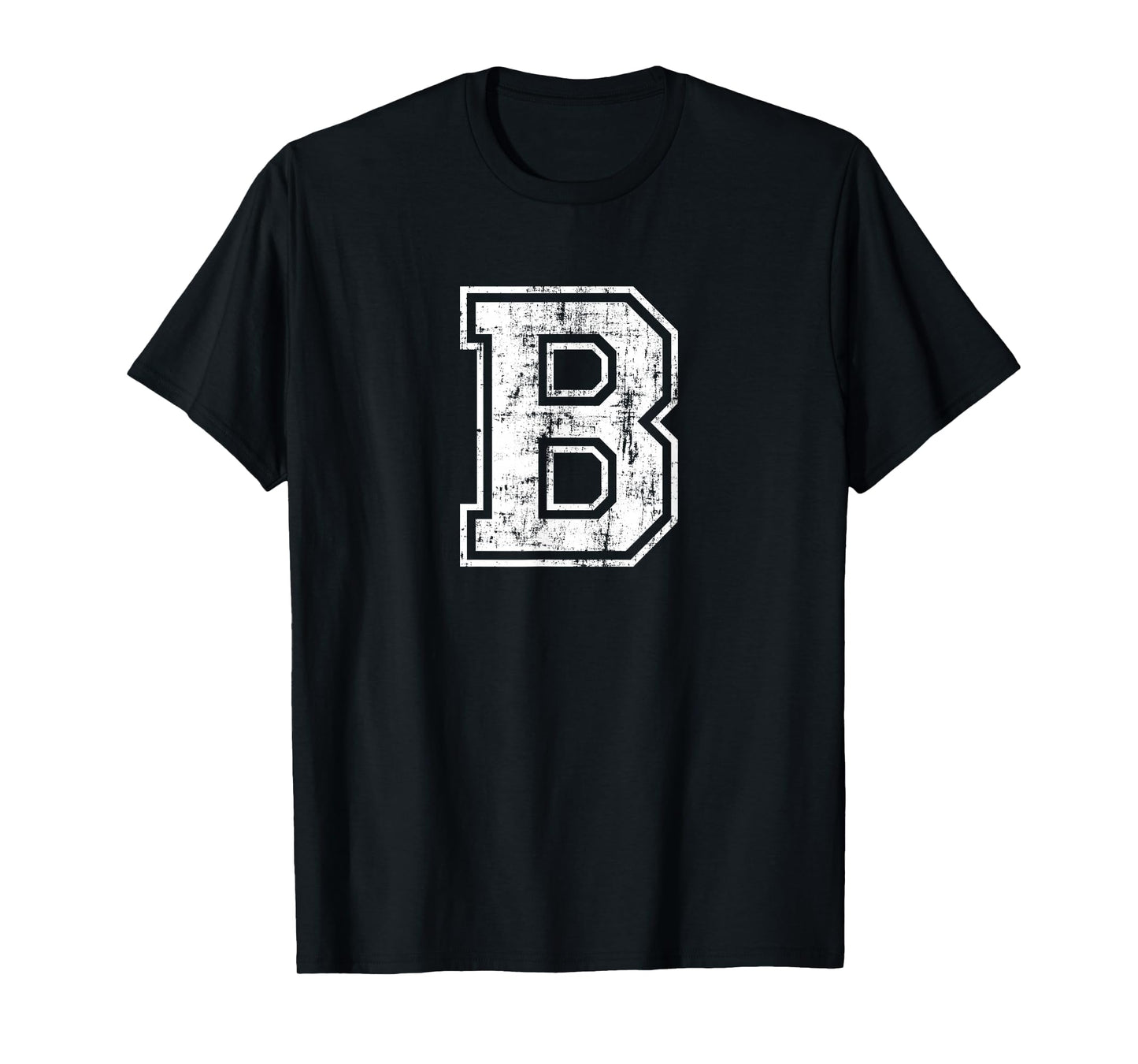 Letter B Uppercase Alphabet Initial School College Varsity T-Shirt