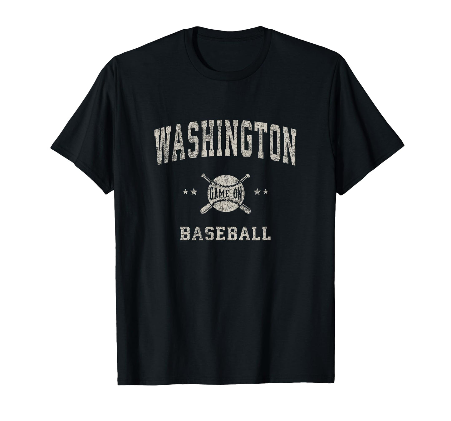 Washington Vintage Baseball Throwback Retro Design T-Shirt