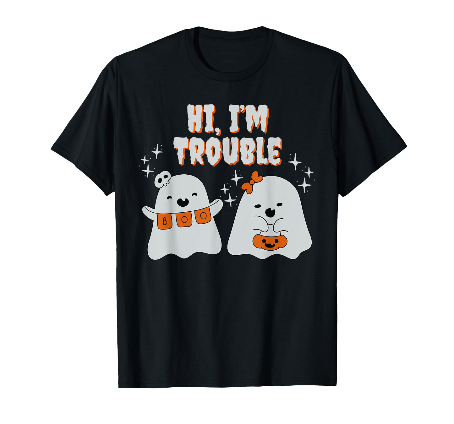 Hi, I'm Trouble Matching Couple Halloween Costume T-Shirt