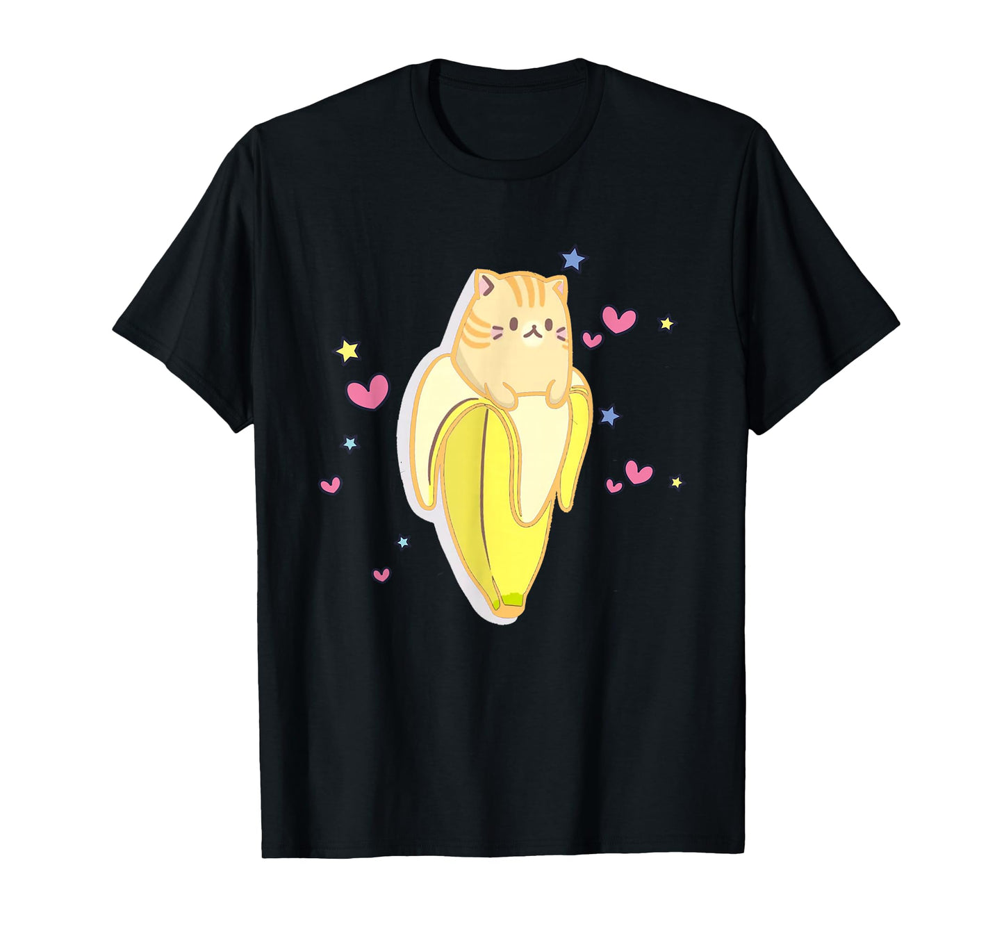 Bananya Banana Funny Cat Cute Kawaii Kitten T-Shirt