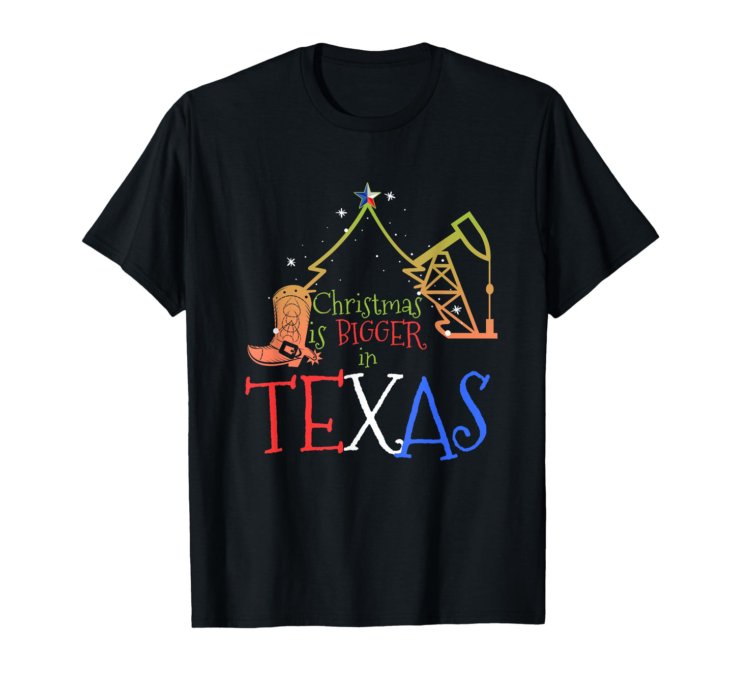 Xmas Texan Gifts Christmas is Bigger in Texas T-Shirt