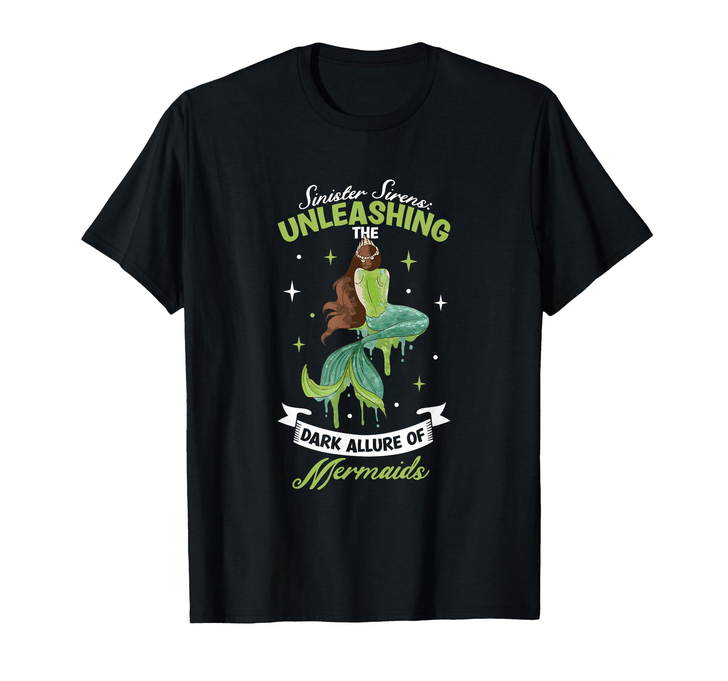Spooky Sirens Horror Mermaid Creepy Mermaid Haunted Sea T-Shirt