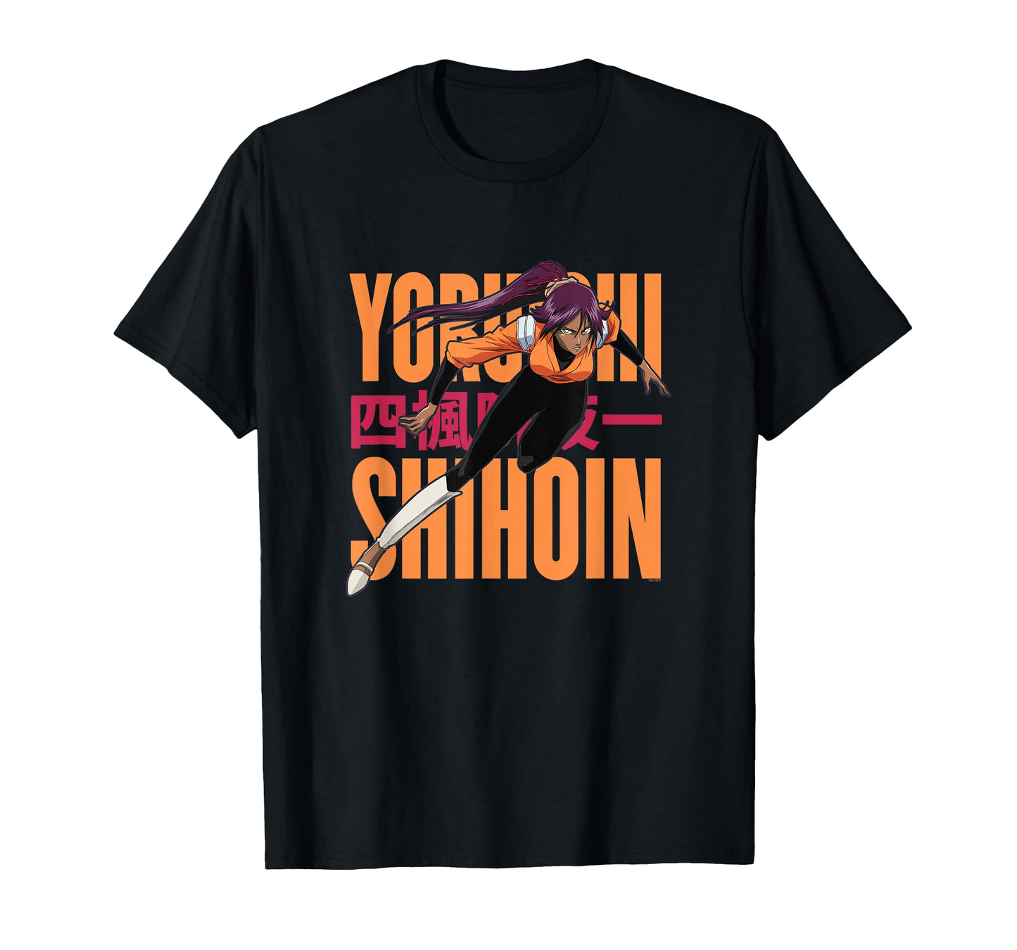 Bleach Yoruichi Shihoin Kanji Title Anime T-Shirt