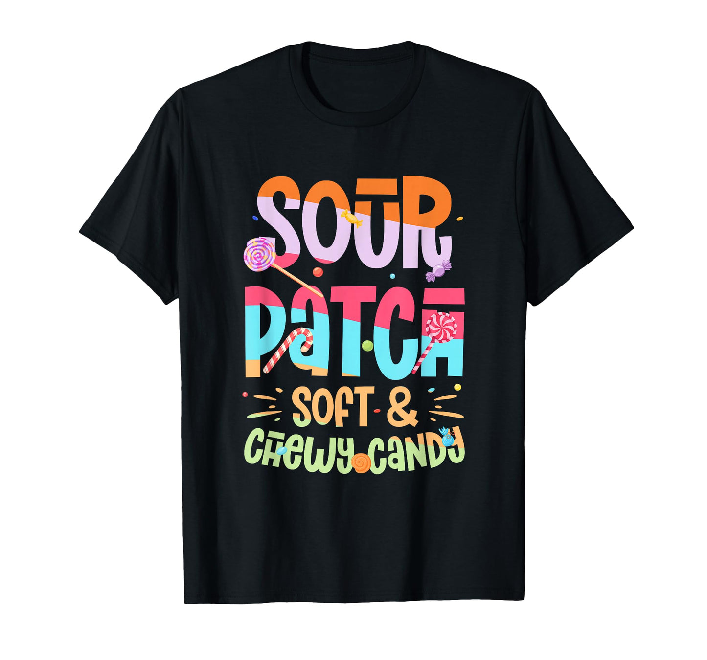 Sour Patch Soft & Chewy Candy Funny Patch Candy Patches T-Shirt
