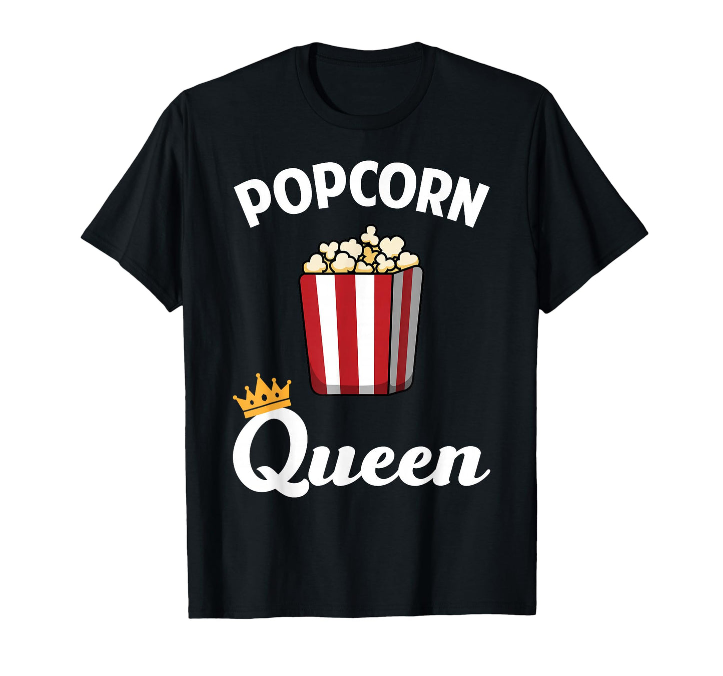 Best Popcorn Art for Women Girls Movie Food Popcorn Lovers T-Shirt
