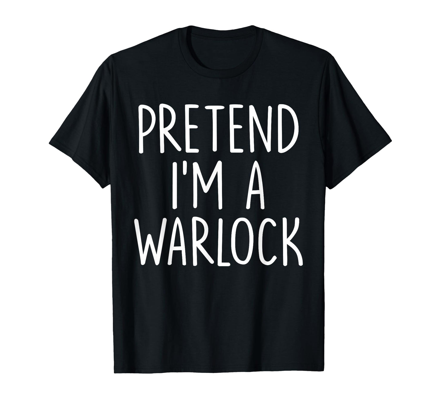 Pretend I'm A Warlock Halloween Couples Costume Matching T-Shirt