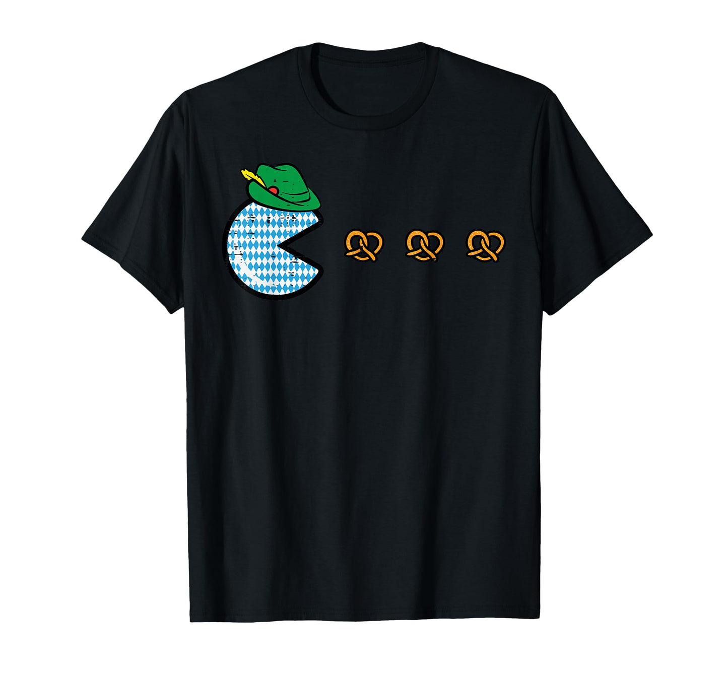 Oktoberfest Video Game Eating Pretzels Gamer Boys Kids Men T-Shirt