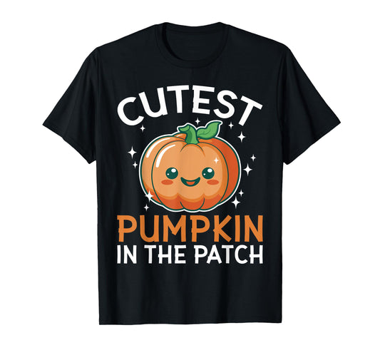 Cutest Pumpkin in the Patch Funny Halloween Kids Adults T-Shirt